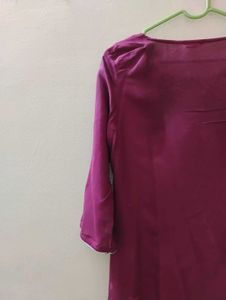 Magenta W Kurta