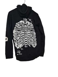 Skull Puff Printed Hoodie