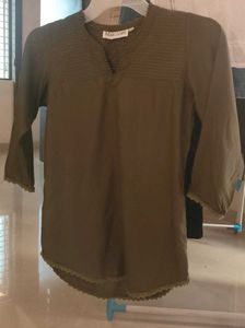 Olive Green Blouse