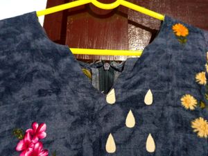 Blue Cotton Kurtha