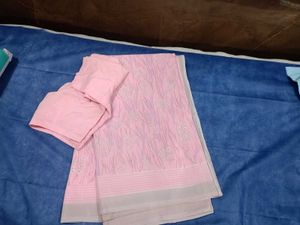 💕🌷Elegant Pink Saree with blouse 🌷💕