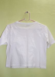 White Croptop With Text