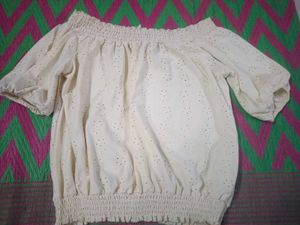 Off Shoulder Crop Top