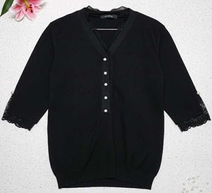 Elegant Black Knit Top