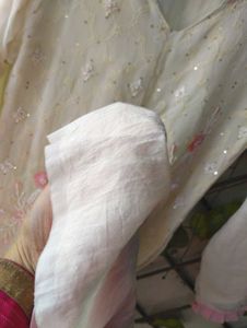 Peach and cream Kurta Set