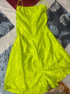 Neon Green Playsuit