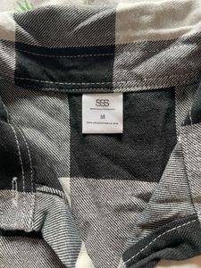 Black And White Crop Shirt🖤🤍