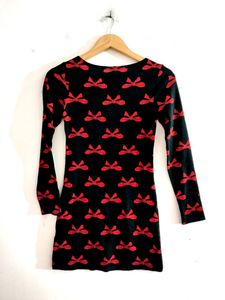 Black Fine Knit Dress ( Women)