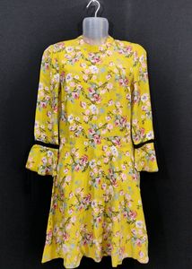 Women Lemon Green Dress|| Length 37|
