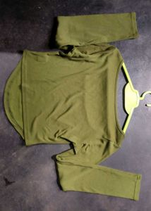 Olive Green Long Sleeve Top