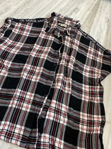 Black White Check Top