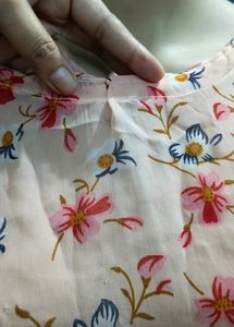 Peach Butterfly Kaftan Kurta✨