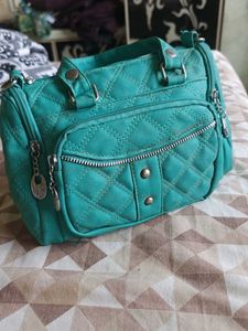 Small Handbag Cyan Colour