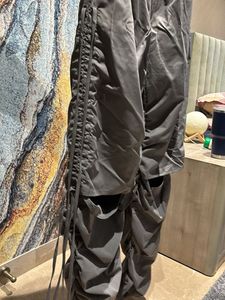 Grey Parachute Pants