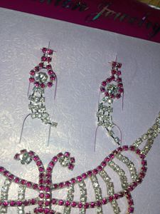 Necklace With Earrings And Bracelet