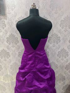 Elegant Purple Embellished Gown