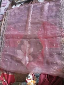 Magenta Embroidered Suit with Dupatta
