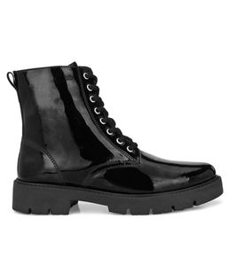 Black Patent Leather Boots