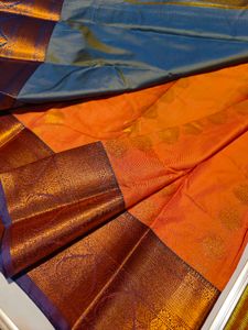 Elegant Orange Saree