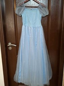 Girls Blue Tulle Dress