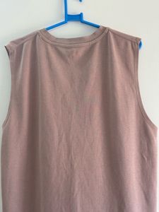 Mauve Sleeveless T-Shirt