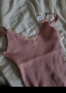 Savana Dupe Ribbed Lacey 2000s Going Out Tank Top