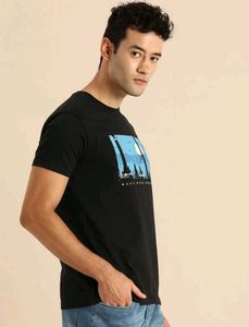 Black Graphic Print T-Shirt