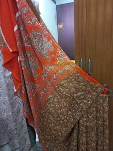 Orange Colour Georgette Saree