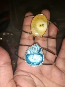 Combo Gemstone Cuff Bracelets