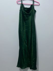 Green Slit Dress