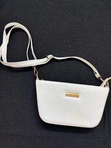 White Colour Sling Bag Women