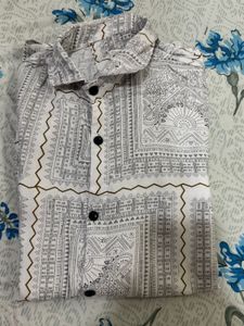 Zara Patterned Short Sleeve Shirt