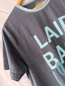 West sport Navy Blue T-shirt For (Men&#39;s)