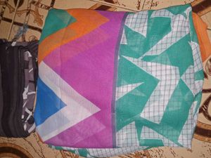 Combo Of Mixed Sarees - Floral &amp; Geometric Prints