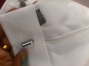 Mens Regular Fit Cotton Blend Formal Trouser