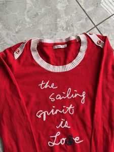 Red &#39;Sailing Spirit&#39; Sweater