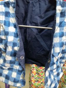 Boys Blue Checkered Vest