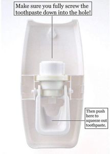 Toothpaste Dispenser and Toothbrush Holder