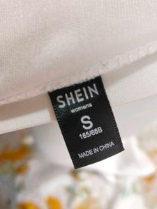 Shein White Asymmetric Skirt