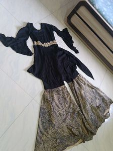 This Is A Plazzo Frock Kurti Indo Western Dress