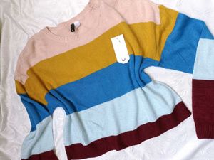 H&amp;m Striped Knit Sweater