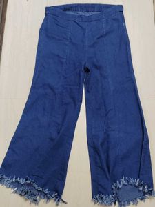 Denim Blue Flared Jeans
