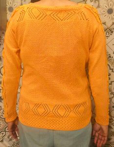 Unused Stylish Yellow Color Sweatshirt/ Top Women