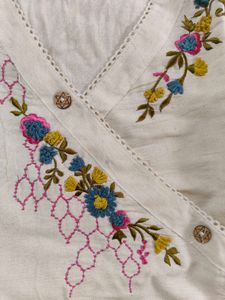 Hand Embroidered Tie Up Top