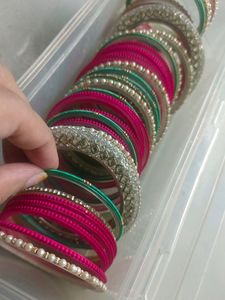 White Green Pink Combination Bohut Achcha H