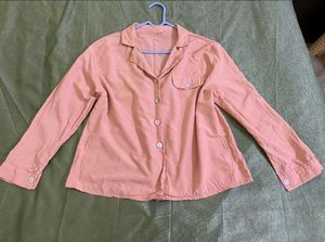 Peach Button-Down Top Size M,L