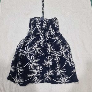 Palm Print Mini Sundress