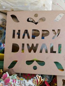Happy Diwali Rangoli Stencil