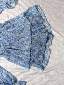 Zara Floral Ruffle Romper