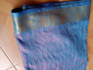 Blue Festive Wear Saree